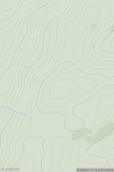 Thumbnail image for Blackhill [Welshpool to Hay-on-Wye] showing contour plot for surrounding peak